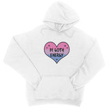 Bi Goth Energy LGBTQ Punk Bisexual Pride Heart College Hoodie