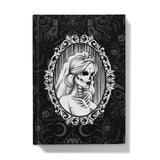 King and Queen Gothic Crowned Skull Cameo Queen Front Hardback Journal