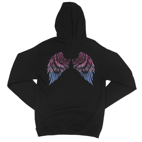 Spread Your Wings Bi Pride College Hoodie