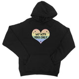 Gay Goth Vibes Only LGBTQ Punk Pride Heart College Hoodie