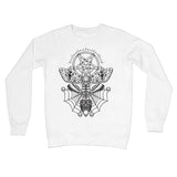 Deaths Head Hawk Moth Pentagram Crew Neck Sweatshirt