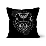Grudges Never Die Ouija Planchette White Web Cushion