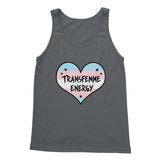 Transfemme Energy Trans Transgender Pride Heart Tank Top