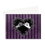 A Promise to the Dead Purple Patterned Greeting Card