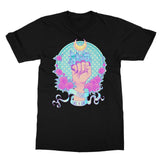 Fight Like A Girl Polka Dot Blue Crystals T-Shirt