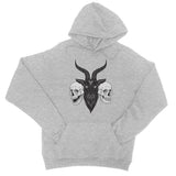 Baphomet 666 Goat Skulls College Hoodie