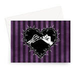 A Promise to the Dead Purple Patterned Greeting Card