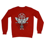 Deaths Head Hawk Moth Pentagram Crew Neck Sweatshirt