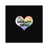 Queer Goth Energy LGBTQ Punk Pride Heart Fine Art Print