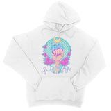 Fight Like A Girl Polka Dot Blue Crystals Hoodie