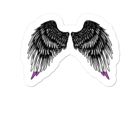 Spread Your Wings Asexual Kiss Cut Pride Sticker