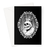 The King Gothic Crowned Skull Cameo Greeting Card