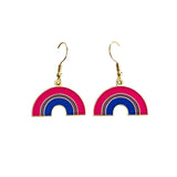 LGBT+ Gay Lesbian Bi Trans Rainbow Earrings Dangle LGBTQ