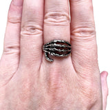 Skeleton Hand Bones Silver Gothic Ring Emo Skull Death Goth