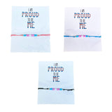 Trans Pride Proud To Be Me Beaded Transgender Bracelet
