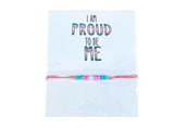 Trans Pride Proud To Be Me Beaded Transgender Bracelet