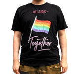 We Stand Together LGBTQ Pride Flag T-Shirt