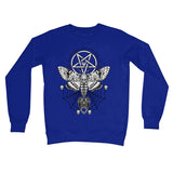 Deaths Head Hawk Moth Pentagram Crew Neck Sweatshirt