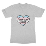 Trans Goth Energy LGBTQ Punk Transgender Pride Heart Softstyle T-Shirt