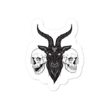 Baphomet 666 Goat Skulls Sticker
