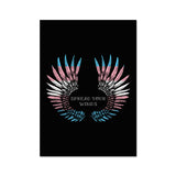 Trans Spread Your Wings Pride Flag Fine Art Print