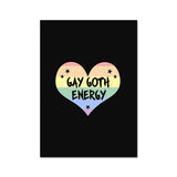 Gay Goth Energy LGBTQ Punk Pride Heart Fine Art Print