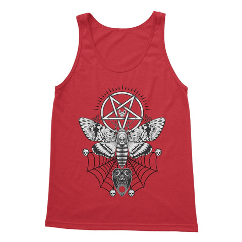 Deaths Head Hawk Moth Pentagram New Softstyle Tank Top