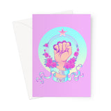 Girl Power Greeting Card