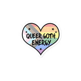 Queer Goth Energy LGBTQ Punk Pride Heart Sticker