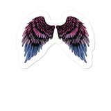 Spread Your Wings Bi Pride Kiss Cut Sticker