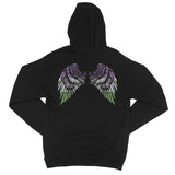 Spread Your Wings Genderqueer Pride College Hoodie