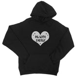 Big Goth Energy Grey and Black Heart Hoodie