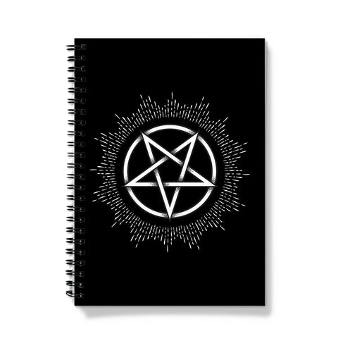 Glowing Pentagram Gothic Notebook