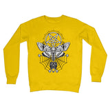 Deaths Head Hawk Moth Pentagram Crew Neck Sweatshirt