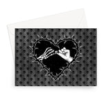 A Promise to the Dead Grey Patterned Greeting Card