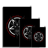 Baphomet 666 Goat Pentagram Fine Art Print