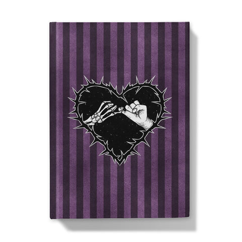 A Promise to the Dead Purple Patterned Hardback Journal