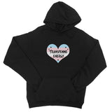 Transfemme Energy Trans Transgender Pride Heart College Hoodie