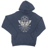 Deaths Head Hawk Moth Pentagram Black Hoodie