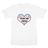 Trans Emo Energy LGBTQ Punk Transgender Pride Heart Softstyle T-Shirt