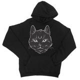 Black Cute Witches Cat Gothic Symbols Hoodie