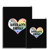 Queer Goth Energy LGBTQ Punk Pride Heart Fine Art Print