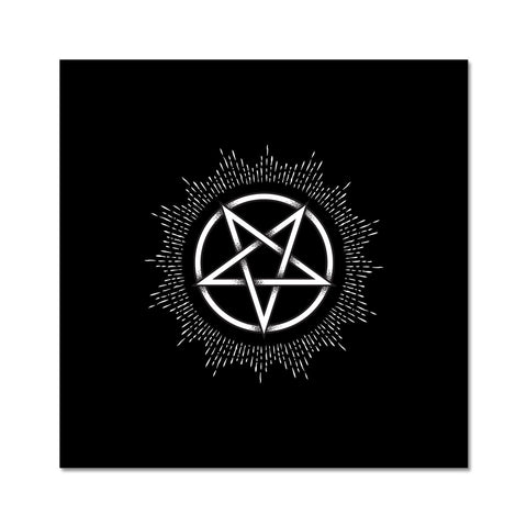 Glowing Pentagram Gothic Fine Art Print