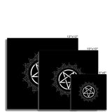 Glowing Pentagram Gothic Fine Art Print