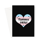 Transmasc Energy Trans Transgender Pride Heart Greeting Card