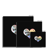 Queer Goth Energy LGBTQ Punk Pride Heart Fine Art Print