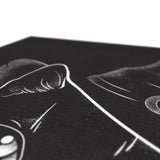 Black Witches Cat Goth Canvas