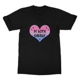 Bi Goth Energy LGBTQ Punk Bisexual Pride Heart Softstyle T-Shirt