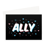 Trans Ally Transgender Pride Greeting Card
