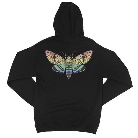 LGBT+ Gay Lesbian Pride Death Moth College Hoodie